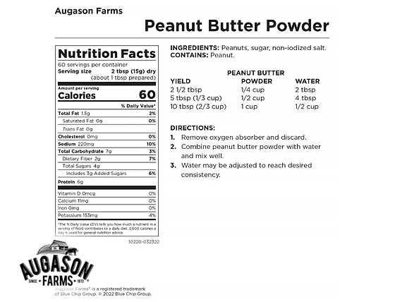 Augason Farms: Peanut Butter Powder
